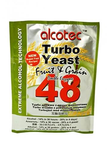 ALCOTEC Turbohefe 48H ❁ Spezial Frucht & Korn ❁ 14% in 36 Stunden ❁ 20% in 4 Tagen - 2