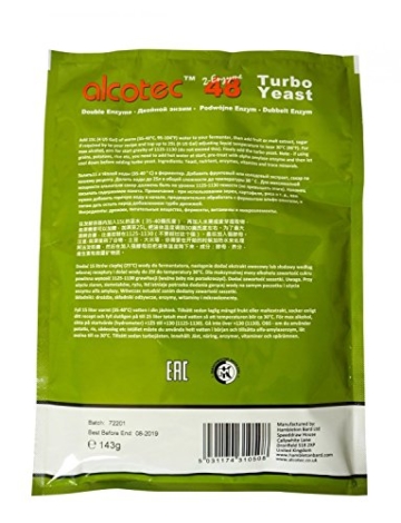 ALCOTEC Turbohefe 48H ❁ Spezial Frucht & Korn ❁ 14% in 36 Stunden ❁ 20% in 4 Tagen - 3