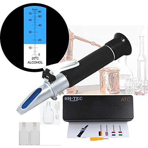 » Refraktometer HHTEC Brennerei Alkohol 080 v/v