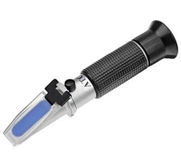 HH-Tec Winzer Refraktometer Alkohol:0-25% Zucker:0-40% mit ATC für Winzer Wein Alkohol Traubensaft Bier Frucht Wein Refraktometer Brix zur Messung des Zuckeranteils - 3