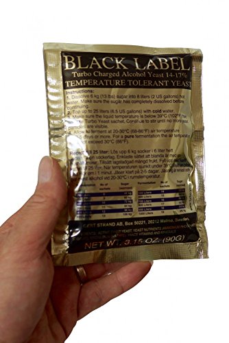 "Prestige" Turbohefe Black Label 14% - reintönig vergärende Edelhefe mit Hefenährsalz für die Obstbrennerei und Obstweinherstellung - 1