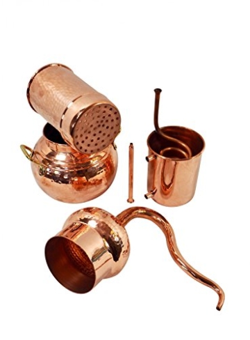 Copper Garden Destille Essence 2 Liter mit Kolonne ❁ Legal in DE, at, IT, CH ❁ Heimbrennerei für Hydrolate und ätherische Öle - 3