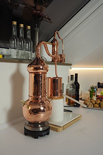 Copper Garden Destille Essence 2 Liter mit Kolonne ❁ Legal in DE, at, IT, CH ❁ Heimbrennerei für Hydrolate und ätherische Öle - 4