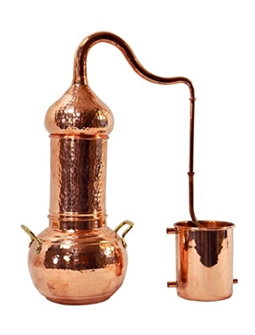 Copper Garden Destille Essence 2 Liter mit Kolonne ❁ Legal in DE, at, IT, CH ❁ Heimbrennerei für Hydrolate und ätherische Öle - 1