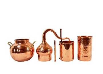 Copper Garden Destille Essence 2 Liter mit Kolonne ❁ Legal in DE, at, IT, CH ❁ Heimbrennerei für Hydrolate und ätherische Öle - 8