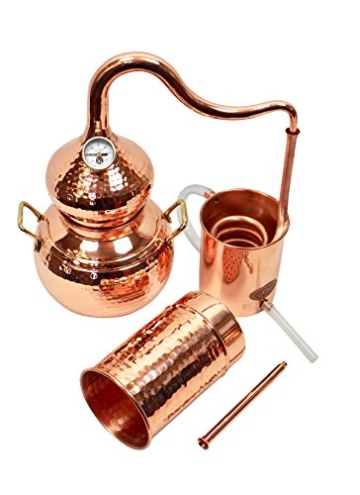 Copper Garden Destille Essence Plus ❁ 2 Liter Kolonnenbrennerei ❁ Legal in DE, at, CH ❁Sorgenfrei Vollausstattung für Neueinsteiger - 2