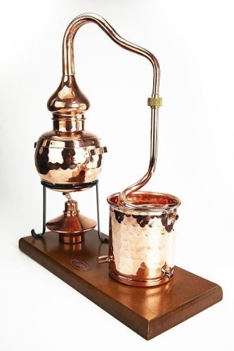 CopperGarden® Destillieranlage Alembik 0,5 Liter mit Spiritusbrenner ❀ Volle Funktion zum Schnapsbrennen ❀ Legal Whisky, Brandy und Obstschnaps selbermachen ❀ das perfekte Weihnachtsgeschenk - 2