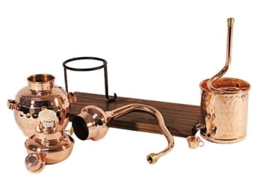 CopperGarden® Destillieranlage Alembik 0,5 Liter mit Spiritusbrenner ❀ Volle Funktion zum Schnapsbrennen ❀ Legal Whisky, Brandy und Obstschnaps selbermachen ❀ das perfekte Weihnachtsgeschenk - 7