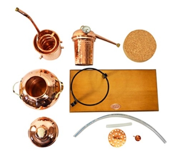 'CopperGarden' Destillieranlage Arabia 2 Liter ❁ Elektrisch 500 Watt ❁ Mit Aromasieb ❁ neues Model 2018 ❁ jetzt meldefrei und legal in DE, AT, CH - 4
