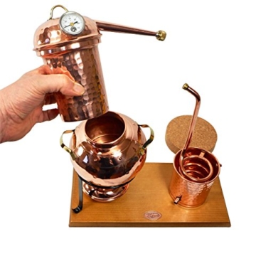 'CopperGarden' Destillieranlage Arabia 2 Liter ❁ Elektrisch 500 Watt ❁ Mit Aromasieb ❁ neues Model 2018 ❁ jetzt meldefrei und legal in DE, AT, CH - 8