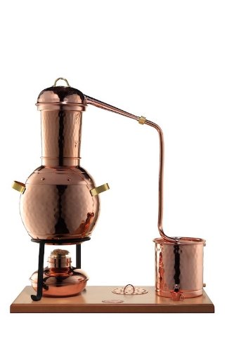 'CopperGarden' Tischdestille Arabia 2 Liter ❁ mit Spiritusbrenner & Aromasieb ❁ neues Modell 2018 ❁ meldefrei in Deutschland, Österreich und Schweiz - 2