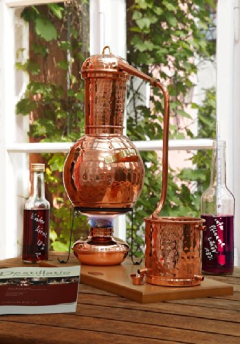 'CopperGarden' Tischdestille Arabia 2 Liter ❁ mit Spiritusbrenner & Aromasieb ❁ neues Modell 2018 ❁ meldefrei in Deutschland, Österreich und Schweiz - 4