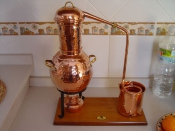 'CopperGarden' Tischdestille Arabia 2 Liter ❁ mit Spiritusbrenner & Aromasieb ❁ neues Modell 2018 ❁ meldefrei in Deutschland, Österreich und Schweiz - 6