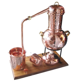 Dr. Richter Destille 2 Liter Modell Kalif mit Aromakorb und Spiritusbrenner (aktuelles Modell; Premiumedition) Aromaöl Wasser - 1